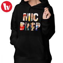 Mic gota hoodie bangtan mic gota hoodies algodão impresso hoodies feminino vermelho streetwear manga longa sexy pulôver hoodie 2024 - compre barato