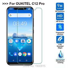 2pcs Full Cover Tempered Glass For Oukitel C12 Pro Protective Film Front Cover Screen Protector For Oukitel C12 Pro Guard 2024 - buy cheap