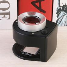 Metal Foldable Magnifier 20X Linen Tester Loupe Cloth Thread