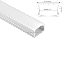 Conjunto de fita de led 300x1m, perfil de alumínio, extrusão de led para iluminação de teto, superfície montada 2024 - compre barato