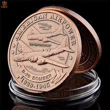 Nice US Air Force Military Weapons SUPERFORTRESS B-29 BOMBER Copper Commemorative Coins Collectibles And Gifts 2024 - buy cheap