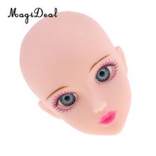 Jointed Girl Doll Head with Blue Eyes for 1/6 BJD Doll Body Parts Accessory 2024 - buy cheap