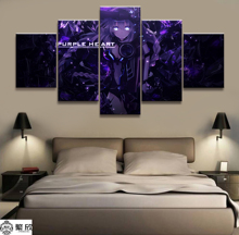 Home Decor Modular Canvas Picture 5 Piece Hyperdimension Neptunia Game Painting Poster Wall For Home Canvas Painting Wholesale 2024 - buy cheap