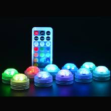 10*3LEDs candle light LED submersible waterproof wedding Xmas Decor vase table tea light Lamp candle for home party 2024 - buy cheap