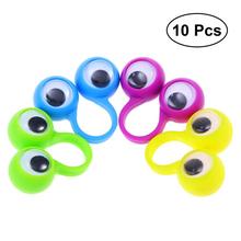 10PCS Cute Finger Toy Educational Intelligent Toy Large Eyes Finger Ring Puppets Funny Game Toy for Kids Gift (Random Color) 2024 - buy cheap