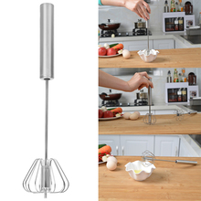 Stainless Steel Rotate Hand Egg Beaters Kitchen Tool Semi-automatic Mixer Cream Stirring Egg Beater Manual Self Turning 2024 - buy cheap