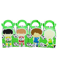 Soccer   Favor Box Candy Box Gift Box Cupcake Box Boy Kids Birthday Party Supplies Decoration Event Party Supplies 2024 - buy cheap