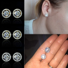 3Colors Gifts Earrings  Sale Allergy Free Wedding High Quality Crystal Drop Shipping; Zircon Women Korean 1Pair New Girls 2024 - buy cheap