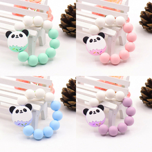 2019 New Silicone Beads Baby Care Bracelet Teeth Gelatin Animal Chewing Beads Teeth Silicone Rattle Toy Teeth Rubber Bracelet 2024 - buy cheap