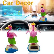 Solar Powered Dancing Animal Flamingo Dancer Car Decoration Ornament Dolls for Funny Kids Gifts 2024 - buy cheap