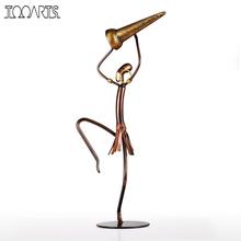 Tooarts Tribe Man Iron Sculpture Home Decoration Crafts Figurine Sculpture home decoration accessories statue 2024 - buy cheap