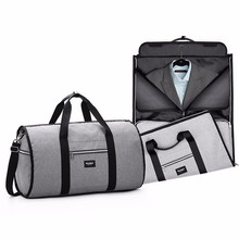 Bolsa de viagem duffle masculina, saco de ombro dobrável para viagem, bagagem 2 em 1 para negócios, organizador de viagem 2024 - compre barato