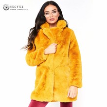 Plus Size Winter Casual Faux Fur Coat Women Teddy Jacket Vintage Long Sleeve Plush Coat Solid Female 2020 Casaco Feminino Okd710 2024 - buy cheap