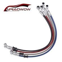 Speedwow-kit de tubos automotivos, 1000mm, mangueira de óleo e combustível, 28 graus, adaptador universal 2024 - compre barato