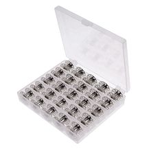 Bobbins Spool Metal Case With 25 Grid Storage Case Box for Brother Janome Singer Elna Sewing Machine Reels 25pcs 2024 - buy cheap