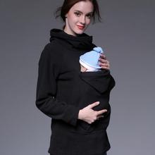 Многофункциональная Женская одежда для беременных симпатичная Толстовка Толстовки для беременных утепленные куртки-кенгуру для беременных 2024 - купить недорого