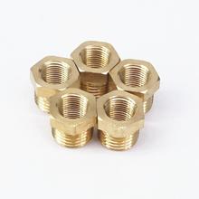 Brass Reducer 1/4" BSP Male Thread to 1/8" BSP Female Thread Reducing Bush adapter Fitting Gas Air Water Fuel 2024 - buy cheap