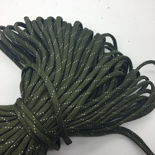 10Yards/Lot Mix color Paracord Bracelets Rope 7 Strand Parachute Cord CAMPING HiKING Army green+White 2024 - buy cheap