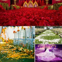 2019 New Wholesale 500pcs Atificial Flowers Polyester Wedding Decorations Wedding Rose fake Petals petal Flower dropshipping 2024 - buy cheap