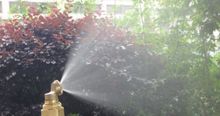 Pulverizador de bronze ajustável bocal de nebulização jardim sprinklers encaixe mangueira conector de água 4 furos montagem de irrigação 2024 - compre barato