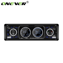 Onever-sistema multimídia para autos, 1 din, com tela lcd dupla, para mp3, rádio fm, bluetooth, som estéreo, microfone embutido, viva-voz 2024 - compre barato