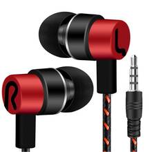 New Plating Stereo Bass Earphone Wire Braid Earbuds In Ear Earbus 3.5mm headset For Iphone Samsung Xiaomi MP3 2024 - buy cheap