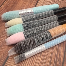 10PCS/lot Plastic PE makeup brushes net Protector Guard Elastic Mesh Beauty Make Up Cosmetic Brush pen Cover 2024 - buy cheap