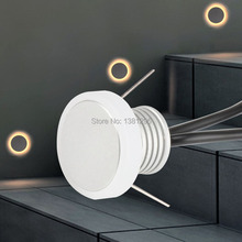 Recessed LED Stair Wall Lamp Indoor Lighting Stairs Step Wall Corner Decoration Moon Light 1W 12V Staircase deck Light Fixture 2024 - buy cheap