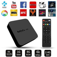 AKASO MXQ-4K Android 7.1 TV Box RK3229 1GB+8GB Smart TV BOX Quad Core Media Player Wifi MXQ 4K Set Top Android Box PK MXQ PRO T9 2024 - buy cheap