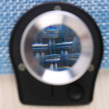 1Pc 6 LED 30X Optical Glass Lens 6 LED Full Metal Folding Linen Tester Loupe Magnifying Glass Thread Counter Magnifier New 2024 - buy cheap