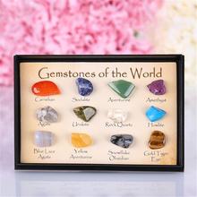 Gema de cristal pulida, cristal Natural curativo, piedra de Color, decoración para el hogar, juego de piedra Natural para regalo 2024 - compra barato