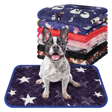 Alfombra de invierno para Cama de Perro, cojín para mascotas, manta cálida con estampado de pata para cachorros y gatos, camas cálidas para perros pequeños y grandes, almohadilla para gatos, Chihuahua, Cama para Perro 2024 - compra barato