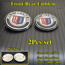 2pcs/set 82mm 74mm Car Stickers For Alpina F10 F30 F15 E64 E65 E86 E89 M 1 2 3 4 5 7 Series Auto Front Rear Badge Caps Label 2024 - buy cheap