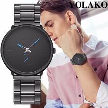 YOLAKO Brand Men Stainless Steel Business Watch Luxury Male Clock Quartz Wrist Watch Relogio Masculino Hot Selling 2024 - buy cheap