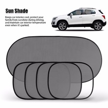 5 Pcs Car Window Glass Sun Shade Black Mesh Cover Windshield Rear Side Sunshade Visor Block 2024 - buy cheap