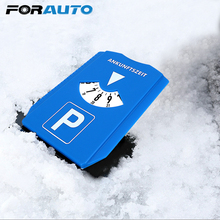 FORAUTO Snow Remover Ice Scraper Car Parking Time Sign Return Time Note Car Windshield Snow Shovel Time Display Disc Timer Clock 2024 - buy cheap