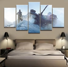 HD Printed Battlefield 5 Game Scenario Painting 5 Piece Canvas Art Print Room Decor Print Poster Picture Canvas 2024 - buy cheap