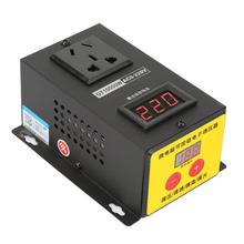 Ac 220 v 10000 w scr regulador de tensão eletrônico alta precisão ajustável tiristor controlador escurecimento dimmer termostato 2024 - compre barato