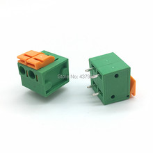 10pcs KF142R 5.08mm Right Angle PCB Spring Terminal Block KF142V-5.08 2P 3P 4P 5P 6P 7p 8p 9p 10p Terminals Connector 2024 - buy cheap