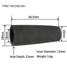 Pro Bomesh 4Pcs/Pack 6.65cm 5.6g Inner Diam 12mm EVA Rear Grip Split Grip Black Color DIY Fishing Rod Building Component Repair 2024 - buy cheap