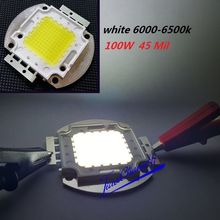 45 Mil High Power LED Lamp SMD 100W Cool white 6000-6500K 3.5A light bulb 1PCS 2024 - buy cheap