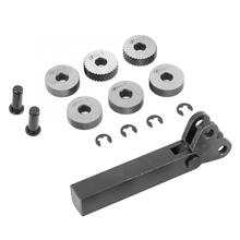 7pcs Steel Knurling Tool 0.5/1/2mm Diagonal Dual Wheel Linear Knurl Set Lathe Cutter Machine Tool Holder 2024 - buy cheap