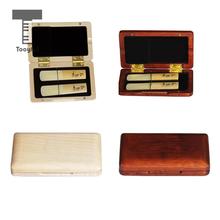 Tooyful-caja de almacenamiento de caña de nogal negro para saxofón clarinete, piezas de instrumentos de viento de madera 2024 - compra barato