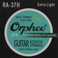 Orphee RA-37H акустические гитарные струны 90/10 бронза. 010-. 050 дюймов медные литые струны музыкальная проволока 6 шт./компл. 2024 - купить недорого