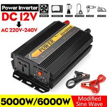 5000W/6000W Peaks Inverter 12V 220V USB Auto Modified Sine Wave Voltage Transformer Solar Power Inverter Converter Car Charge 2024 - buy cheap