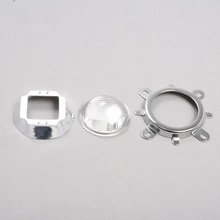 Lente de Cristal y Reflector de 49,6mm, alta calidad, 60-80 grados, 44mm, con brazalete fijo para LED de alta potencia de 20-100W, 1 Juego 2024 - compra barato