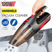 Portable 4m Cord length Handheld Car Vacuum Cleaner Wet/Dry Vaccum Cleaner for Car Home 120W 12V 5000PA 2024 - buy cheap