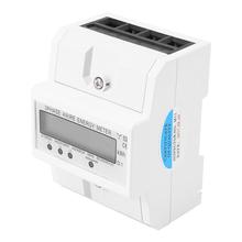 New Digital LCD 3 x 20(80A) Three Phase Four Wire DIN-Rail KWh Electronic Energy Meter 50Hz 2024 - buy cheap