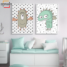 Nursery Wall Art Print Kids Room Decor Cartoon Canvas Painting Monster Posters and Prints Nordic Children Bedroom Decoration 2024 - buy cheap