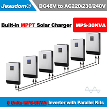 MPS-inversor Solar híbrido de 30KVA, controlador de carga Solar MPPT con cargador de CA de 60A, 24kW, 6 uds. X 48V 80a 2024 - compra barato